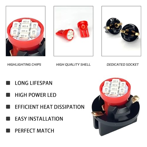10 bombillas LED T10 194 168 para tablero de auto miniatura 4