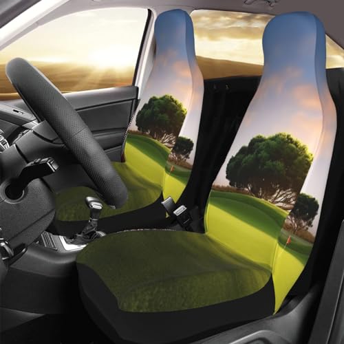 Housse de siège de voiture universelle imprimée golf contre les taches de sport en auto