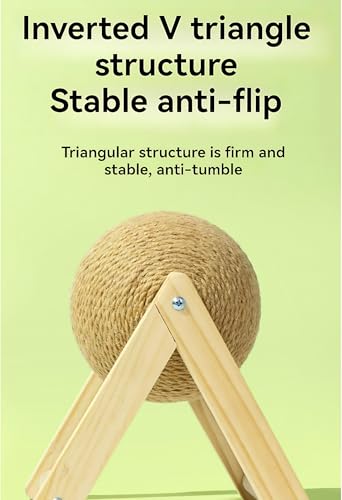 Rascador de Sisal para Gatos con Bola Mediano miniatura 4