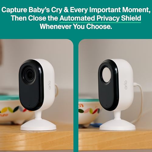 Arlo Essential Indoor Security Camera 2K (3rd Gen, 2025 Release) - Wired Plug-in Power, Person Recognition, Animal Detection, 1-Month Trial of Secure Plan, Automated Privacy Shield, 2 Cam, White - Image 6