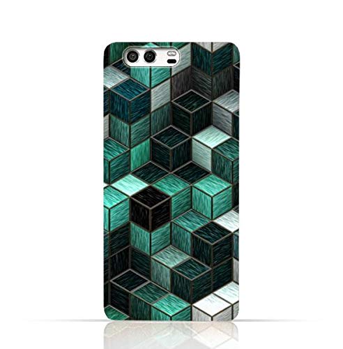 AMC Huawei P10 TPU Silicone Case with Cubes Design