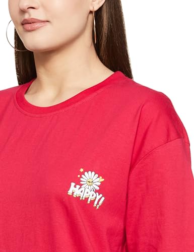 Image of T2F Women's Cotton Oversized Fit T-Shirt (Pack of 3)