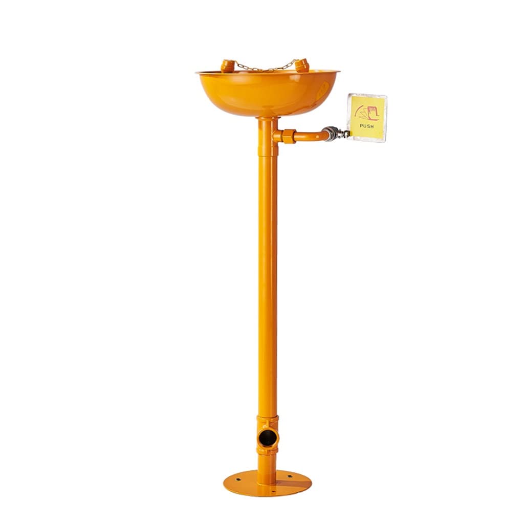 Station de Lavage oculaire, Station de Lavage oculaire d'urgence combinée, débit d'eau de 12 L/Min, système de Douche oculaire en Acier Inoxydable avec buse et Couvercle Anti-poussière.