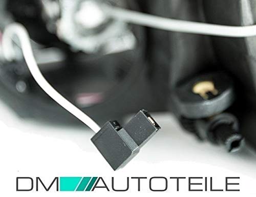 DM Autoteile H7 H1 Scheinwerfer Links für Corsa D 8-Pin Klarglas Chrom Bj. 06-11 VALEO SYSTEM