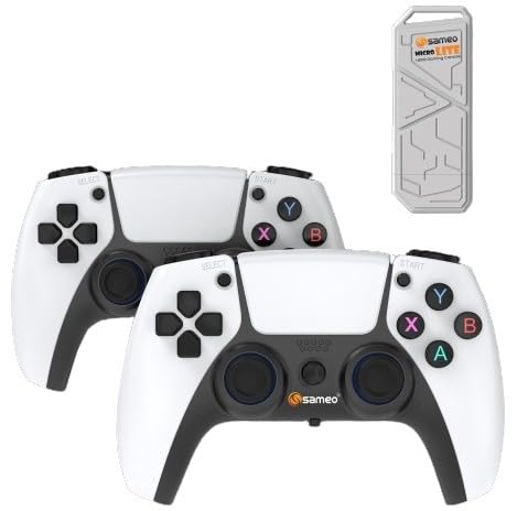 Sameo Micro Lite HDMI Gaming Console ,Game Stick, Video Games, Console Built -in 10000 Retro Games Dual Player- 4K Ultra HD Wireless TV Game Stick,Video Game for Kids (White)-picture-10