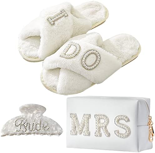 Tkifoda bride gift set with cosmetic bag slippers and accessories