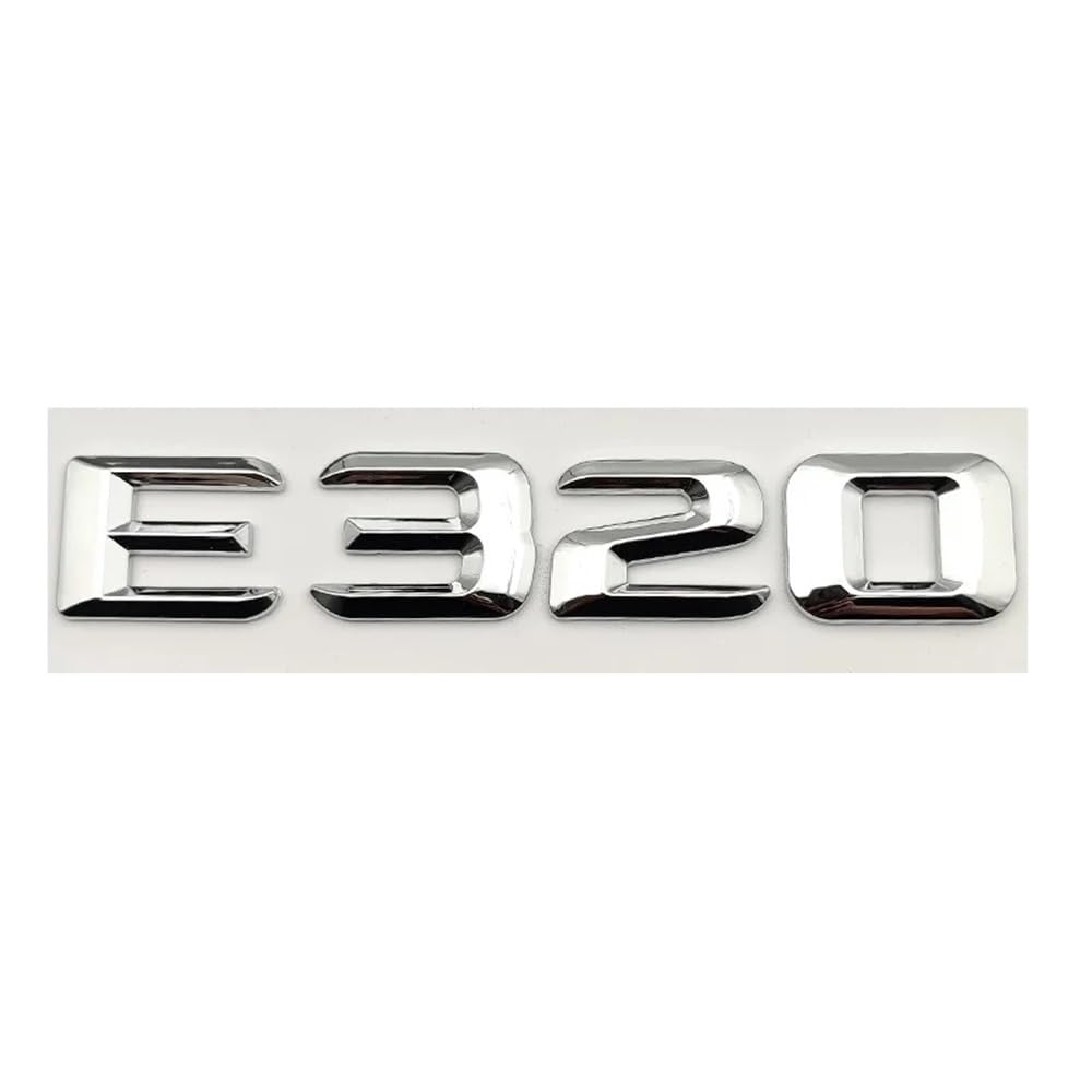 YTQMoreBNZ YYDStes ABS Self-adhesive Letters Compatible With Car Stickers For Mercedes-Benz E200 E220 E260 E320 E350 CDI 4matic