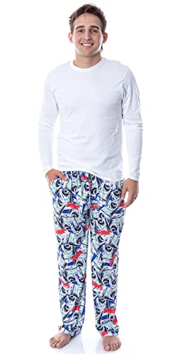 INTIMO Jaws Mens' Classic Film Movie Poster Tossed Print Sleep Pajama Pants2