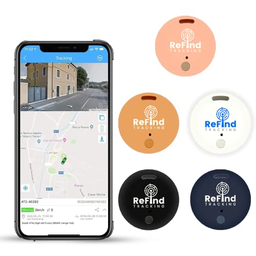 ReFind R2 Traceur Intelligent pour Android et iPhone. Mini Balise GPS Bluetooth 5.0. Alternative Samsung AirTag pour Clés, Animaux, Portefeuilles et Bagages...