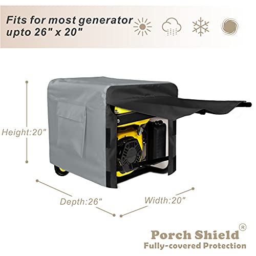 image for Porch Shield Waterproof Generator Cover - Heavy Duty Cover for Portabl