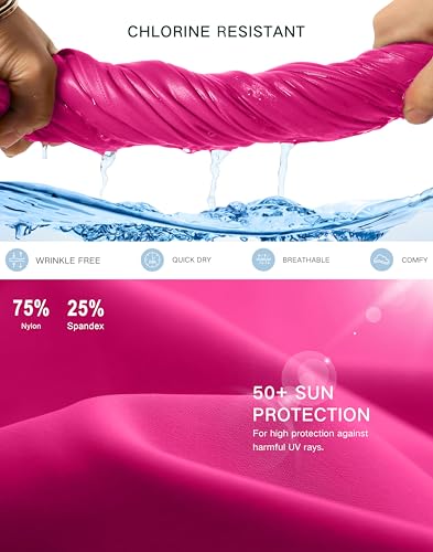 Image of G Gradual Women's 16 inch Swim Skirt with Pockets High Waisted Tummy Control Modest Swimsuit Bathing Suit Bottoms for Women