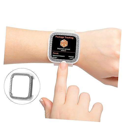 Mikinona Shockproof Smart Watch Shell Anti-scratch Cover Sports Accessories Silverdene Sport Accessories Colodoil Silver Exercise Accessories Rhinestones Bumper Protector Lite Case Diamond