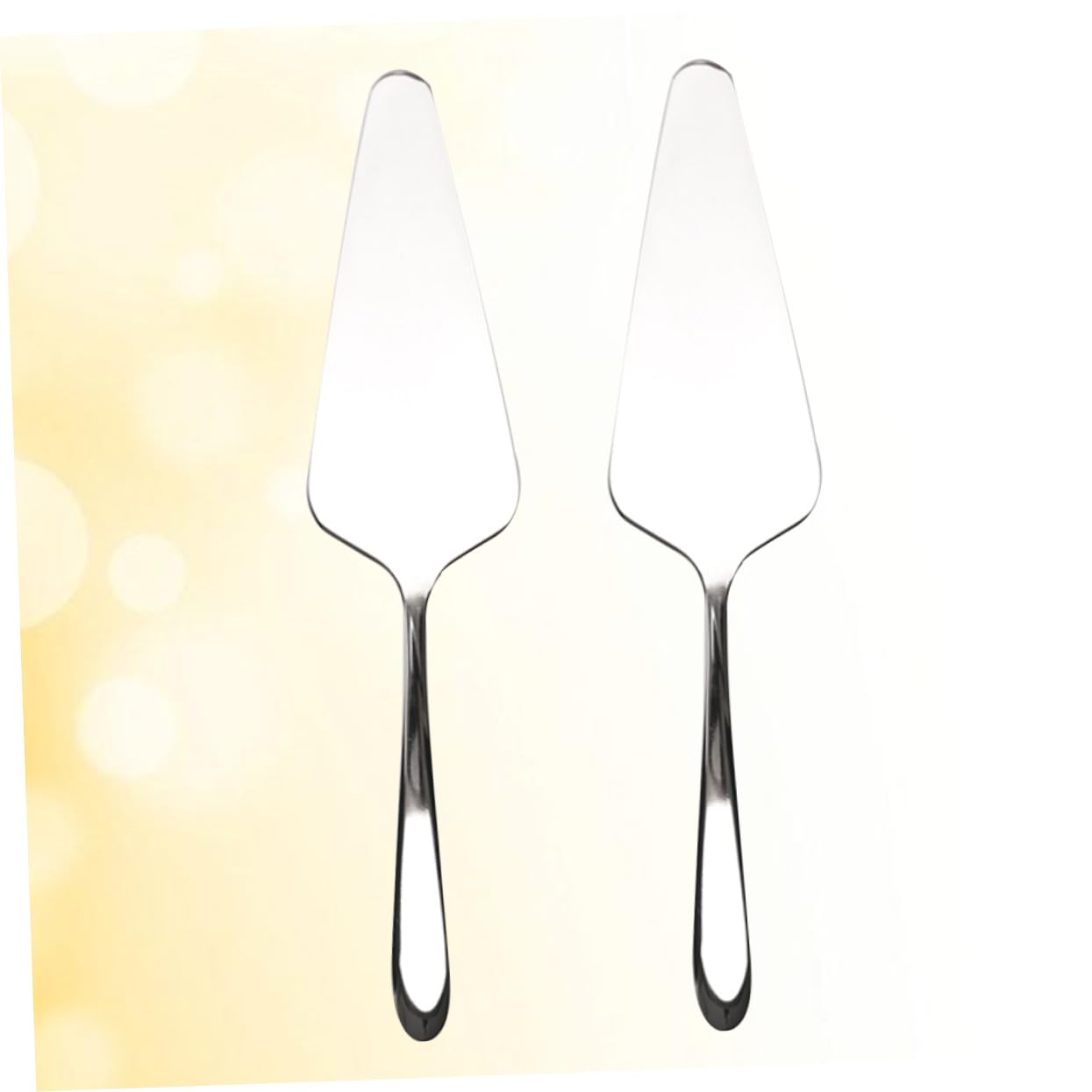 HAKIDZEL 2Pcs Stainless Steel Cake Server Professional Spatula for Serving Desserts Pizza and Quiches High Polish Finish Dishwasher Safe Essential Kitchen Tool