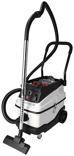 Aspirador en seco y húmedo con filtro de agua 1600 W DEDRA DED6603 30L para trabajos en seco, filtro HEPA y filtro de agua, fuerza de succión: 19 kPa, ruedas de transporte móviles