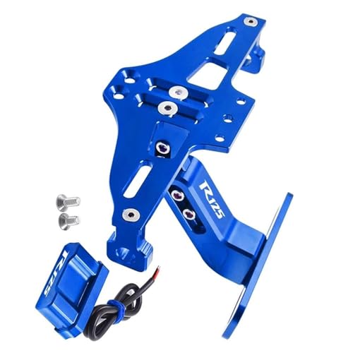 �o�C�N���i �ɓK������X�Y�L GSXR125 GSX R125 GSX-R125 R 125 2017-2018 �I�[�g�o�C���C�Z���X�v���[�g�z���_�[ �i���o�[�v���[�g�t���[�� ���C�g�u���P�b�g(Blue)