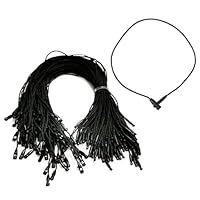 Hängeetiketten Etiketten Schnur, Sicherheitsfäden für Etiketten, Kleidung Tag Seil, Preis Hängeetiketten String, Hängeetiketten Verschlüsse mit Schnappverschluss, Schnur für Hängeetiketten, 200 Stück