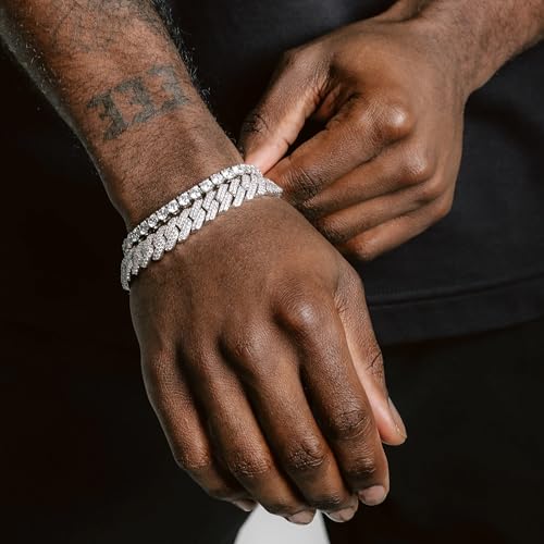 Pulsera Iced Out Cuban Link 12mm para Hombre y Mujer miniatura 3