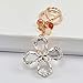 Produktbild GMTEXTILES Fashion Lucky Clover Kristall Transparente Schlüsselanhänger Auto Schlüsselanhänger Tasche Charm Schlüsselanhänger Schlüsselanhängerin Damen Freunde Geschenke