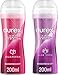 Produktbild Durex Gleitgel 2-in-1 Massage Gel  wasserbasiertes Gleitmittel für Ganzkörpermassagen & Intimbereich  klebt nicht & hinterlässt keine Flecken  Aloe Vera und Guarana  2 x 200 ml