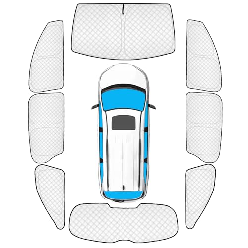 Image of KMF Windshield Sun Shade Replacement for Toyota Sienna Accessories 2021-2024 2025, Side Window Sun Shade Cover Sun Visor Shield Cover,Sunshade for Camping /Baby UV Block and Privacy Protect