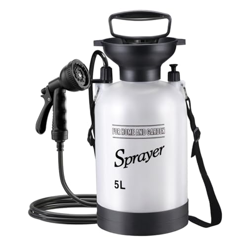 Douche de camping portable 5L dotée d'un tuyau long de 3m à 10 jets