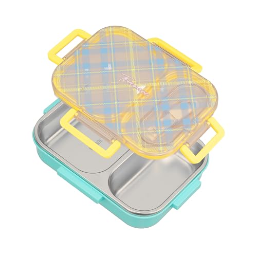Image of Trueware Cool Touch 304 Stainless Steel PU Insulated Lunch Box with Two Compartment BPA Free, Food Grade Ideal for School, Picnic, Office & Outdoor - 540ml