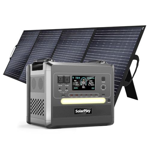 ポータブル電源　SolarPlay　2160wh　新品未開封 激安】防災に最適！2160Whで9万円台でソーラーパネル無料プレゼント
