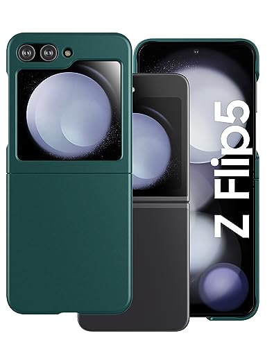 Cresee Case for Samsung Galaxy Z Flip 5 (2023) Thin Hard Matte Phone Case for Galaxy Z Flip5 - Green