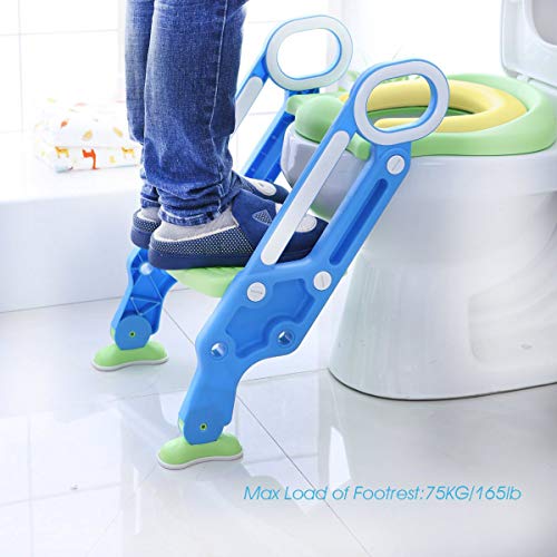 image for Mangohood Potty Training Toilet Seat with Step Stool Ladder for Boys a