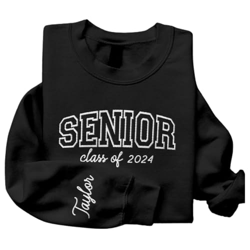 Personalized Senior 2024 Embroidered Sweatshirt