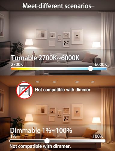 iLC LED Smart Bulbs 12W Work with Alexa(Required Echo Device), E27 Edison Screw 2700K-6000K Turnable (2 Packs) - Image 5