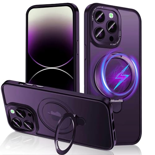 Coque magnétique iPhone 15 fine translucide haute résistance antichoc