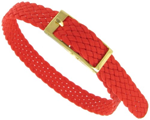 8mm Milano Slide Through Sports Wrap Nylon Textile Braided Bright Red Band Strap