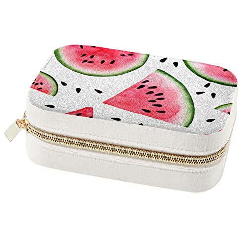 Boîte à bijoux portable pastèque avec compartiments optimisés pour bagues - 2