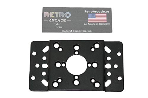 RetroArcade.us Universal Arcade Joystick Adapter Plate for Mag Stik and Mag Stik Plus, Sanwa and More