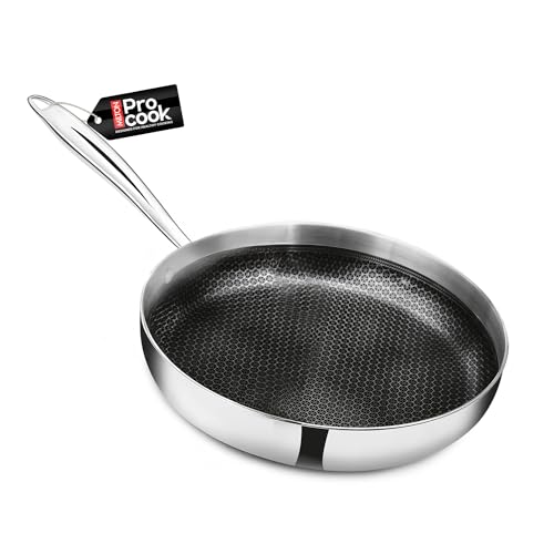 Image of MILTON Pro cook Induction Cookware & Gas Stove Friendly Triply Hexa Tech Mini Fry Pan 14 cm | German GREBLON C3+ Non-Stick Coating | Durable Honeycomb Fry Pan | Fast & Even Heating | 3 Year Warranty