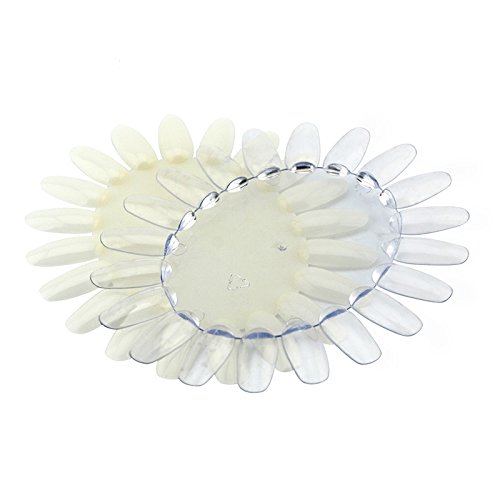 KADS Wholesale 10pcs/set 20color women false nail display Oval Nail Art Display Chart Natural Wheels Ellipse Plastic Gel Polish Plate