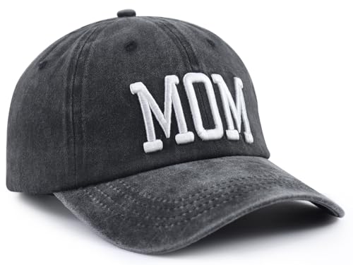 Image of Mom and Dad Hats for Men Women, Funny Adjustable Cotton 3D Embroidered Mama Papa Baseball Cap