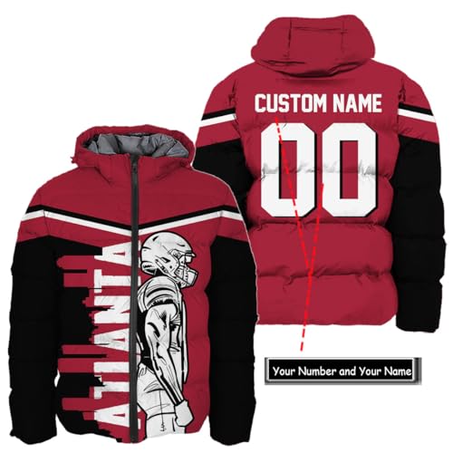 Mens Football American Personalized Puffer Jacket Down Jacket Custom Name Number City Pride for Players Fans Gift S-5XL3