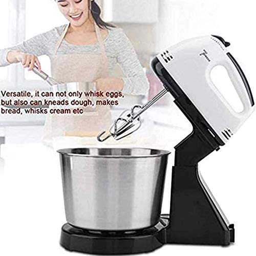 Writtian Rührmaschine Knetmaschine Mixer Handrührer küchenmaschine knetmaschine Edelstahl 7-Gang Mit Turbo-Funktion One… – Bild 5