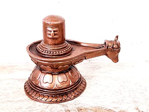 Image of Copper Idols of god Shivalingam, 2.1 inches, 230 Grams, Patina Antique Finish, Pack of 1 Piece