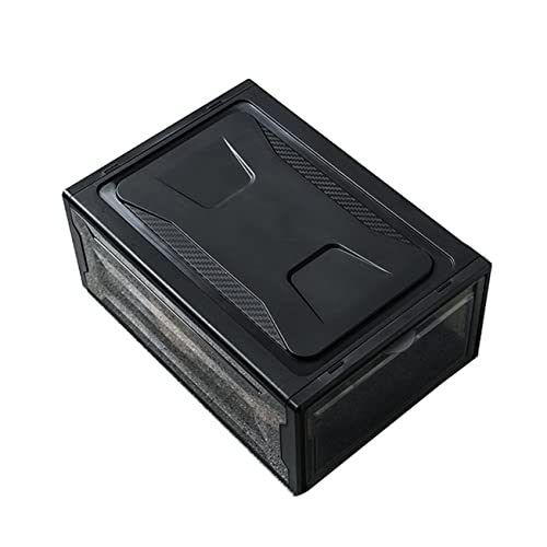 Happyyami 1Pc Transparent Storage Shoes Box Practical Sneaker Holder Stackable Display Case for Home Organization Space Saving Shoe Container