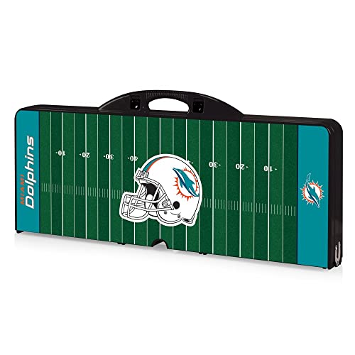 Image of Picnic TIME NFL Football Field Folding Picnic Table, Camping Table, Outdoor Table with Umbrella Hole