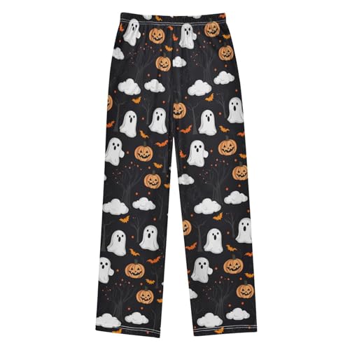 Cute Ghosts Pumpkins Boys Pants for Kids Jogger Pants with Pockets S2