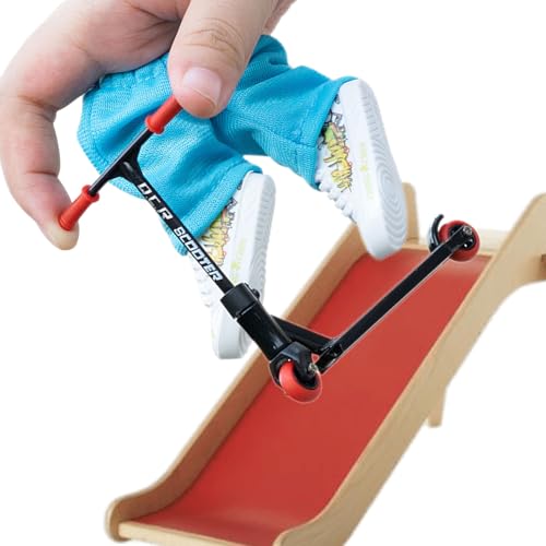 Skateboard Enfant - Miniature Finger Scooter Set | Finger Skate Doigt | Scooter À Deux Roues | Skateboard A Doigt Jouets Éducatifs Et Amusants Exercer La...