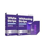 Strisce bianche viola teeth whitening, Effectively removes stains, safely whitens coffee/tea/red wine stains, does not damage teeth. utilizzando tecnologia purple, adatto per la teeth sensitive.