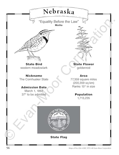 Evan Moor Educational Publishers EMC3721 Maps Of The U.S.A. thumb #6