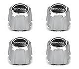 BB Auto Silver Wheel Center Caps Set of 4 Replacements for 1982-1992 Chevrolet Camaro RS Z28 15 inch 5 Star Aluminum Wheels
