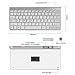 Mini USB Wireless Keyboard Small Computer Wireless Keyboards Slim Compact External Keyboard for Laptop Tablet/Computer/Desktop/PC/Laptop/Surface/Smart TV and Windows 10/8/ 7 by AODOOR,Silver