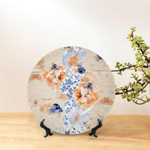 Plato decorativo con diseño Wind Whisper en porcelana fina miniatura 6